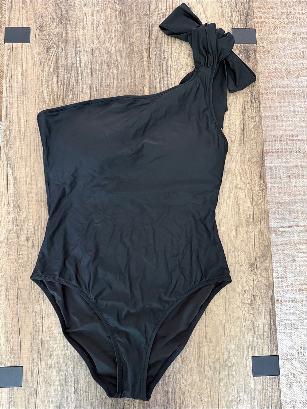 J. Crew Bow One-Shoulder One-Piece - Picture 5 of 9
